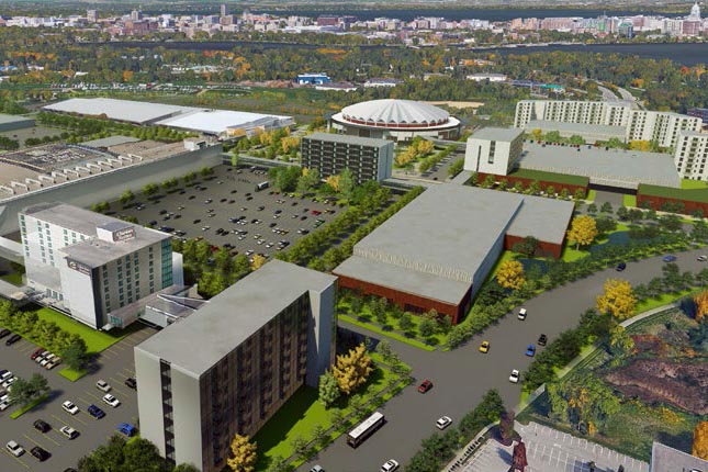 Alliant Energy Center master plan rendering